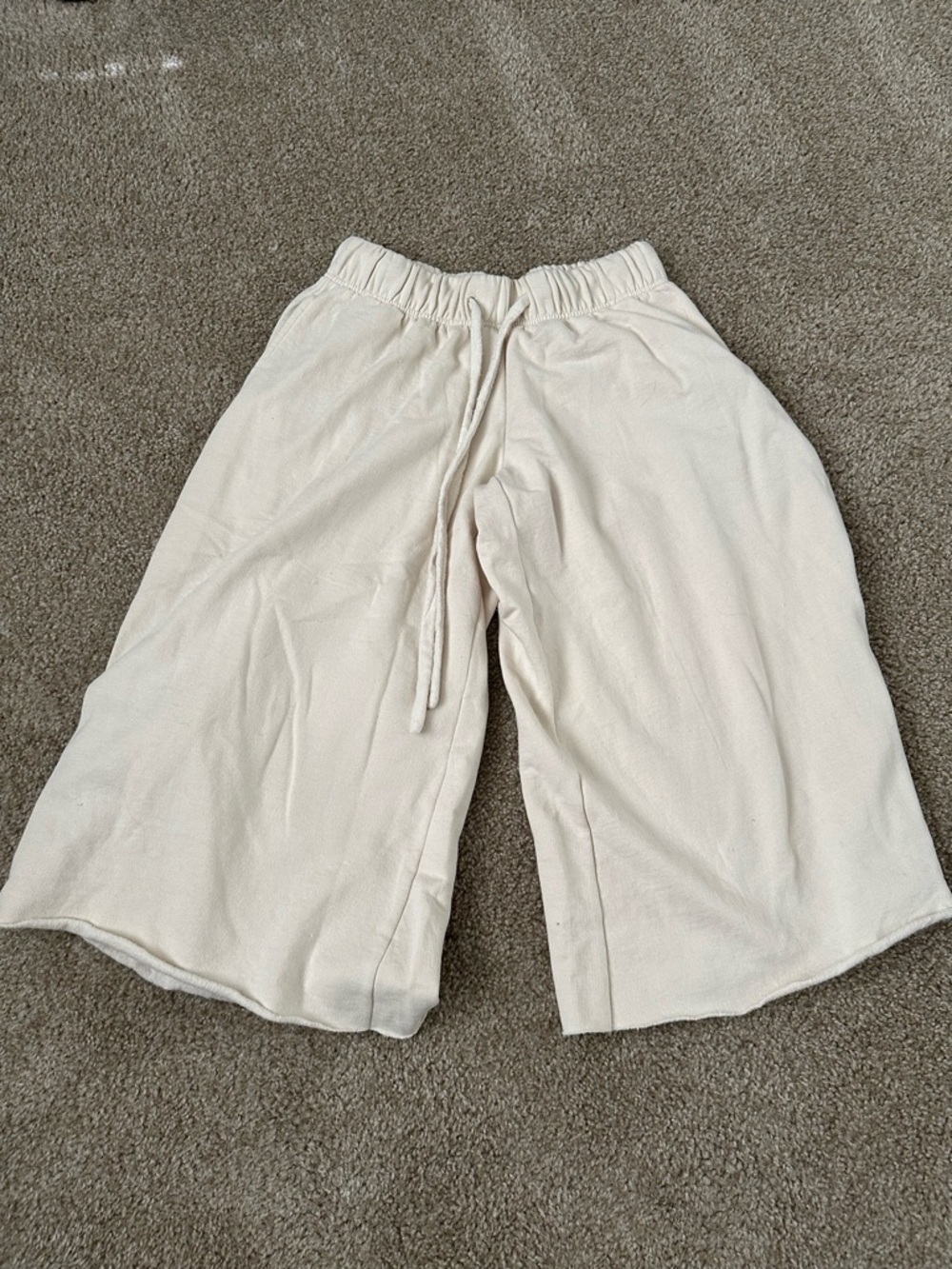 Urban Outfitters Off-White Wide Leg Drawstring Pants